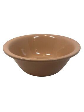 Vintage Peach Ceramic Mixing Bowl Embossed Base Mark MIX 3